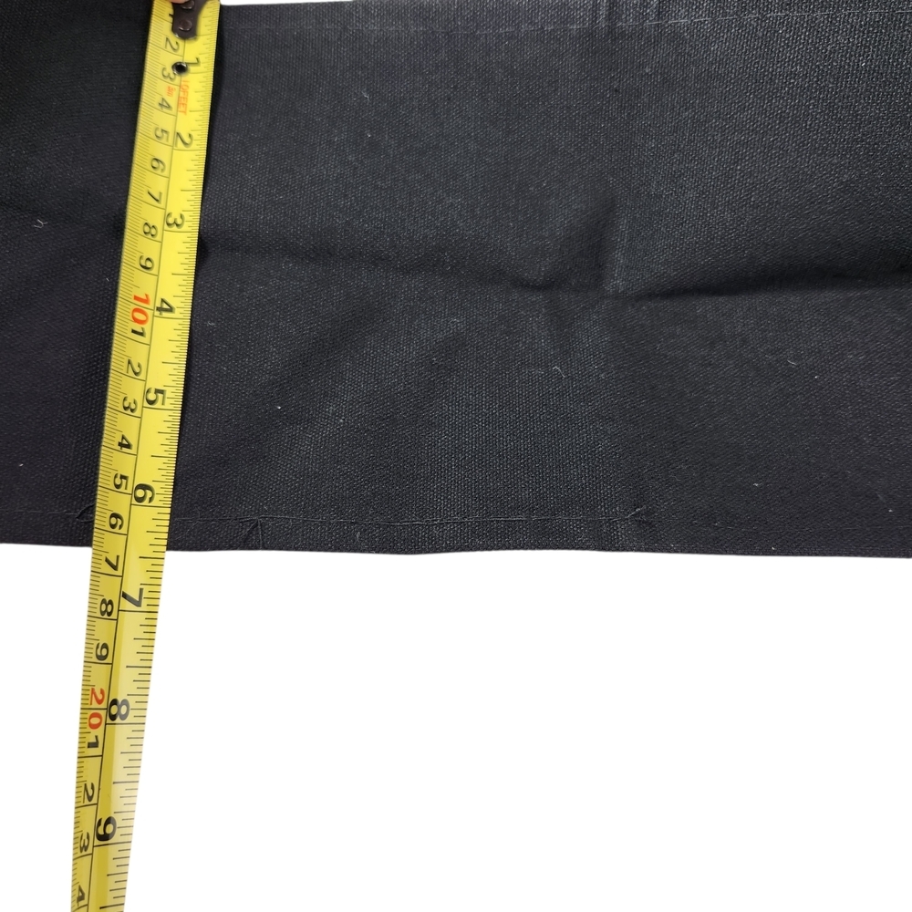 Canvas Monogram “S” Tote Bag Black Cream Cotton Large Shopper Shoulder Bag NWOT - Picture 12 of 12